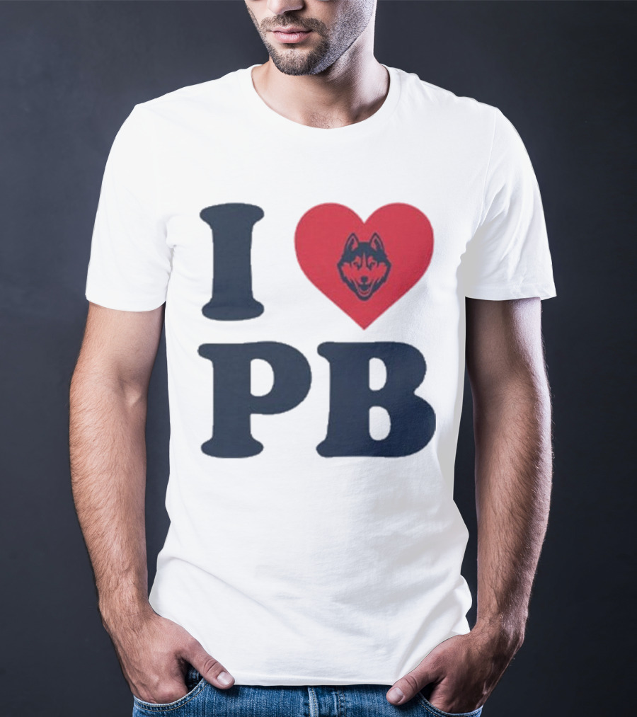 UConn I Heart Huskies Paige Bueckers PB T-Shirt