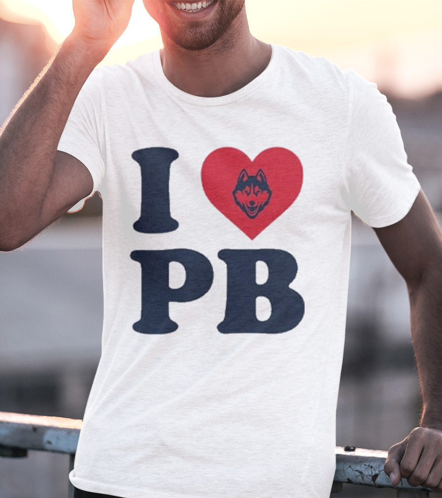UConn I Heart Huskies Paige Bueckers PB T-Shirt