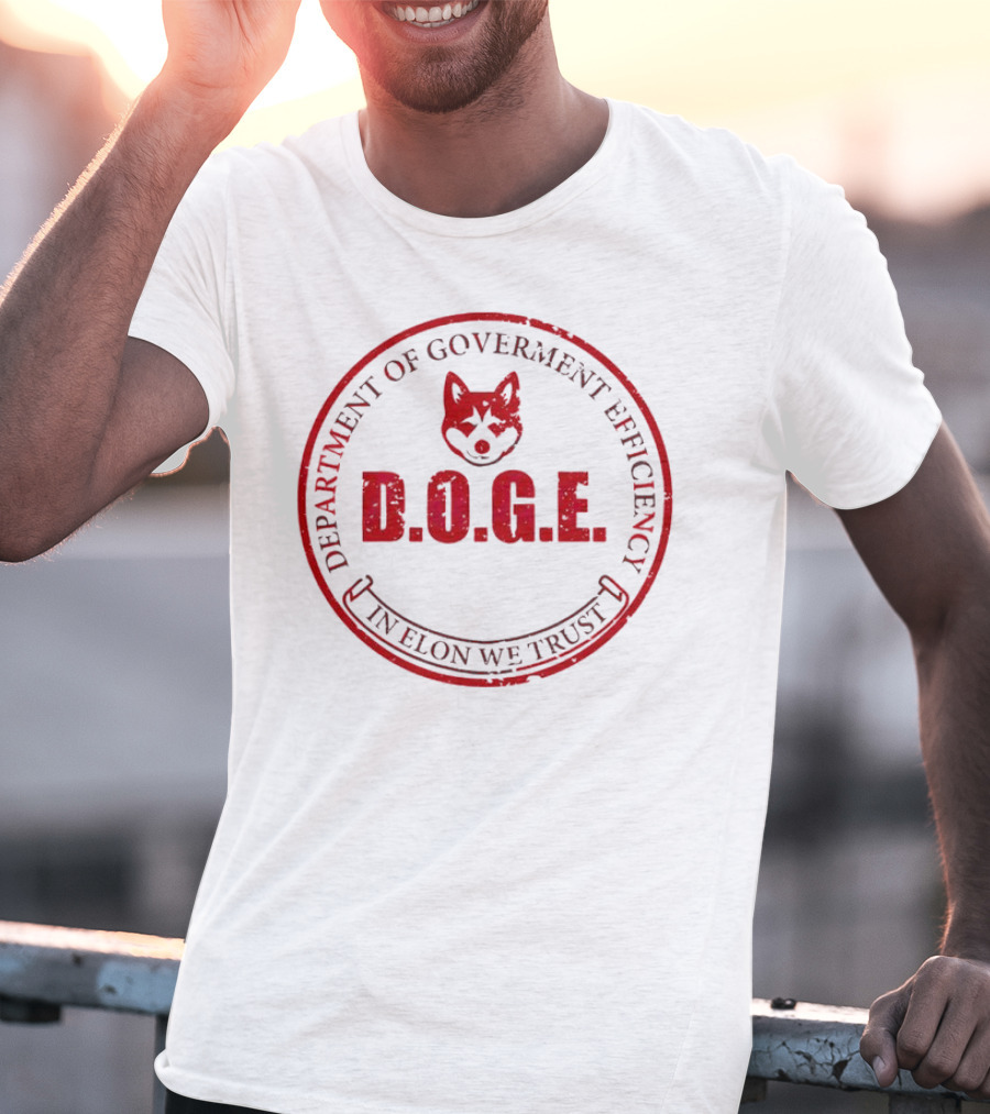 Department Of Government Efficiency D.O.G.E. In Elon We Trust Vintage Doge T-Shirt