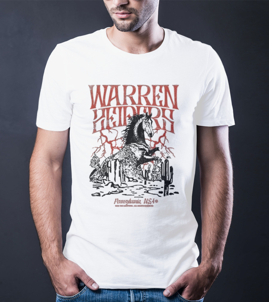 Warren Zeiders Lightning Cowboy Pennsylvania USA T-Shirt