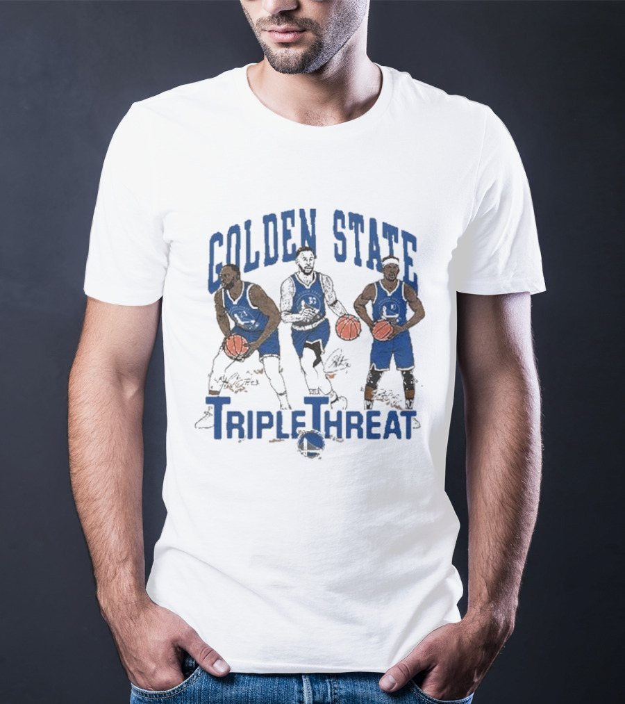 Golden State Triple Threat Green Curry Butler III T-Shirt