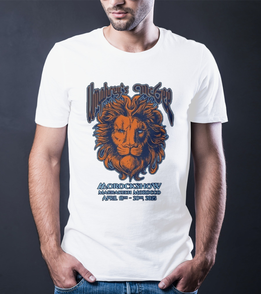 Umphrey’s McGee Morockshow Marrakech Morocco April 18th-20th 2025 Lion Art T-Shirt