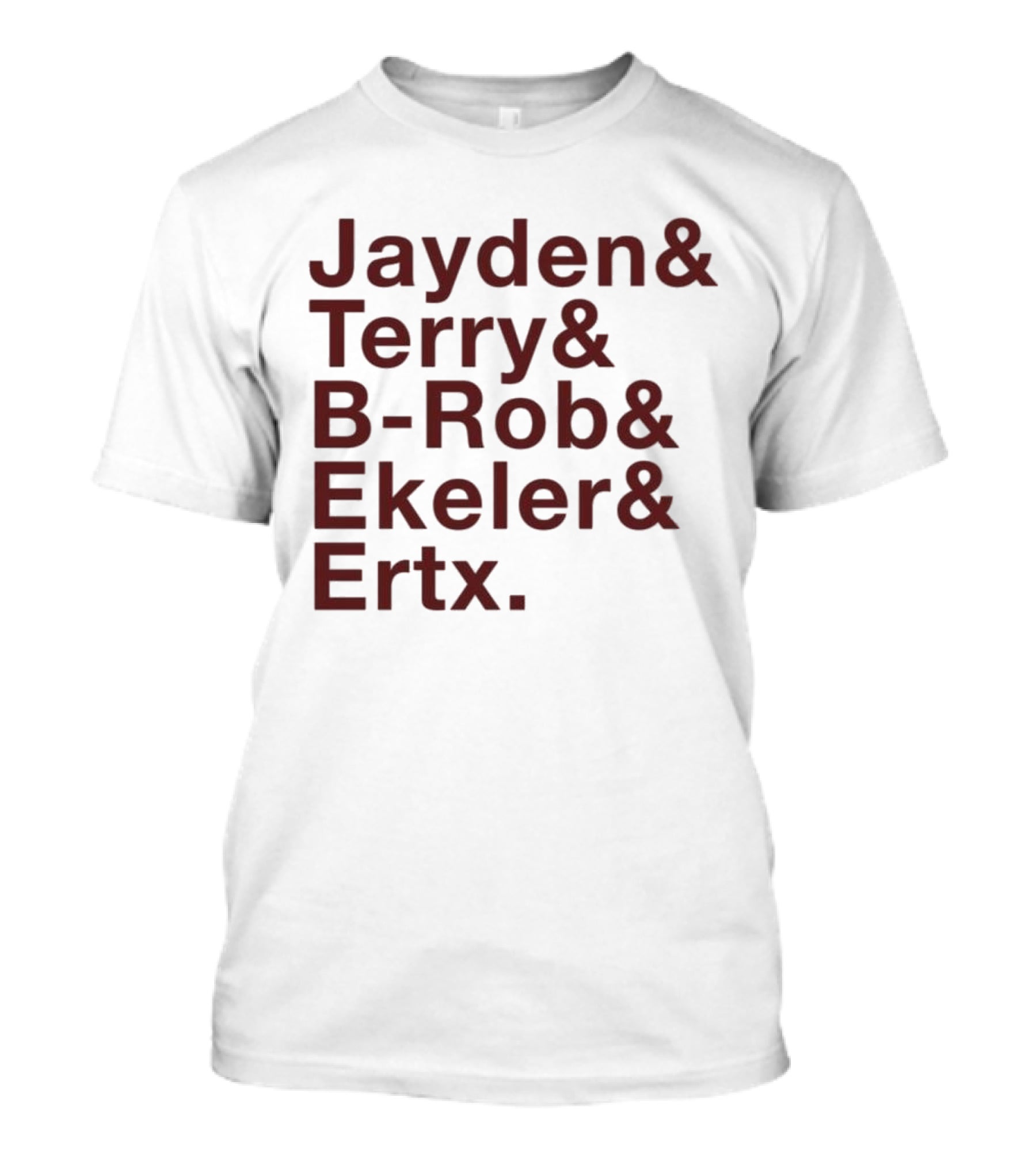 ``` Washington Ampersand Stars Jayden Terry B-Rob Ekeler Ertz ``` T-Shirt