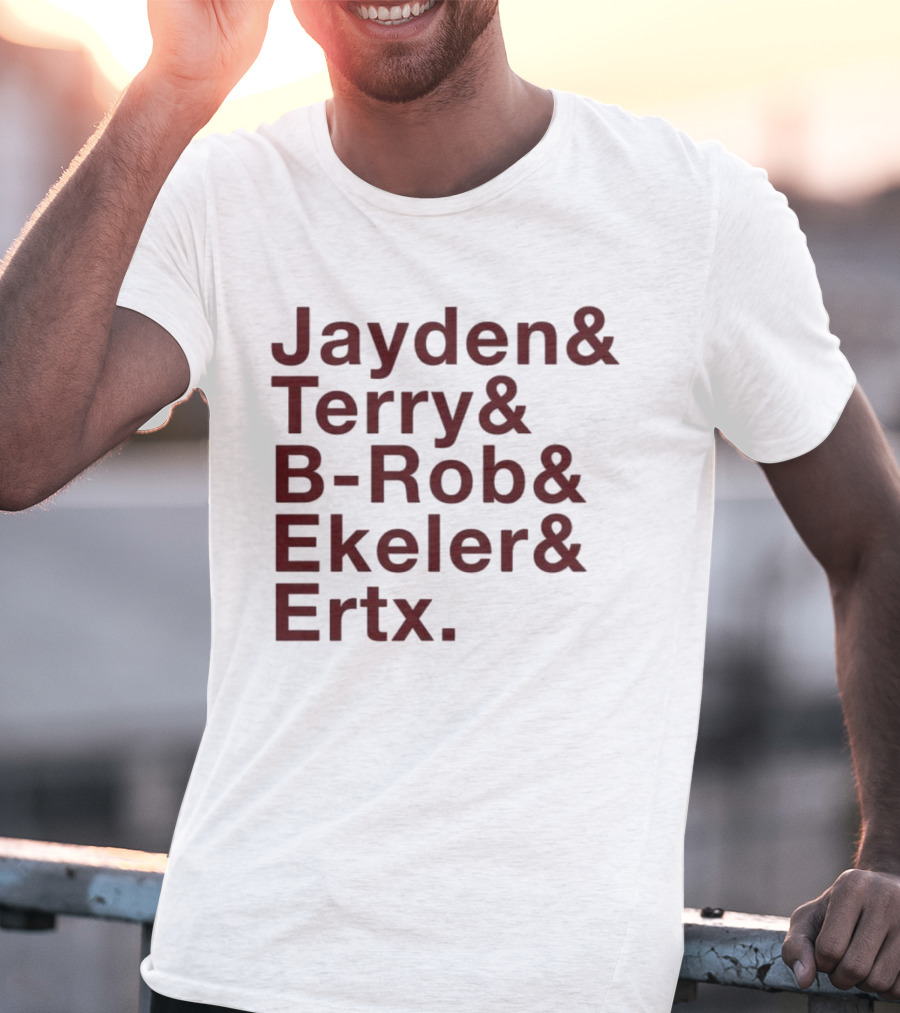 ``` Washington Ampersand Stars Jayden Terry B-Rob Ekeler Ertz ``` T-Shirt