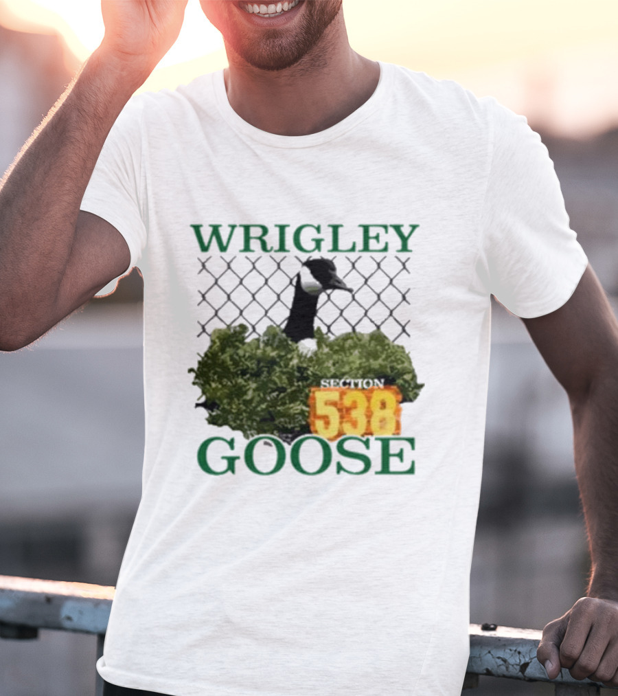Wrigley Goose Section 538 Chicago Cubs Stadium Fan Apparel T-Shirt