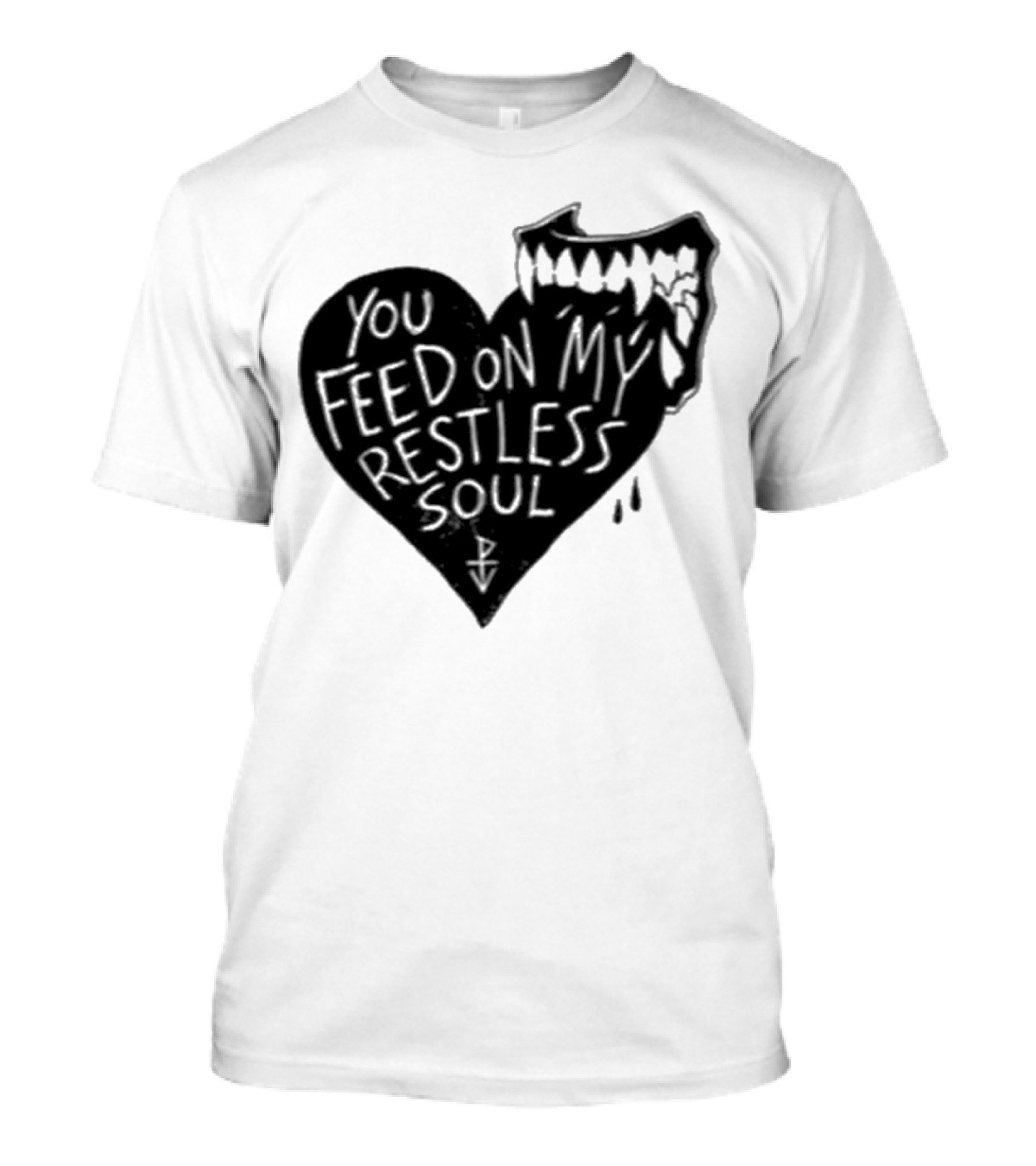 You Feed On My Restless Soul Aggressive Creature Burst Out Horror Theme T-Shirt