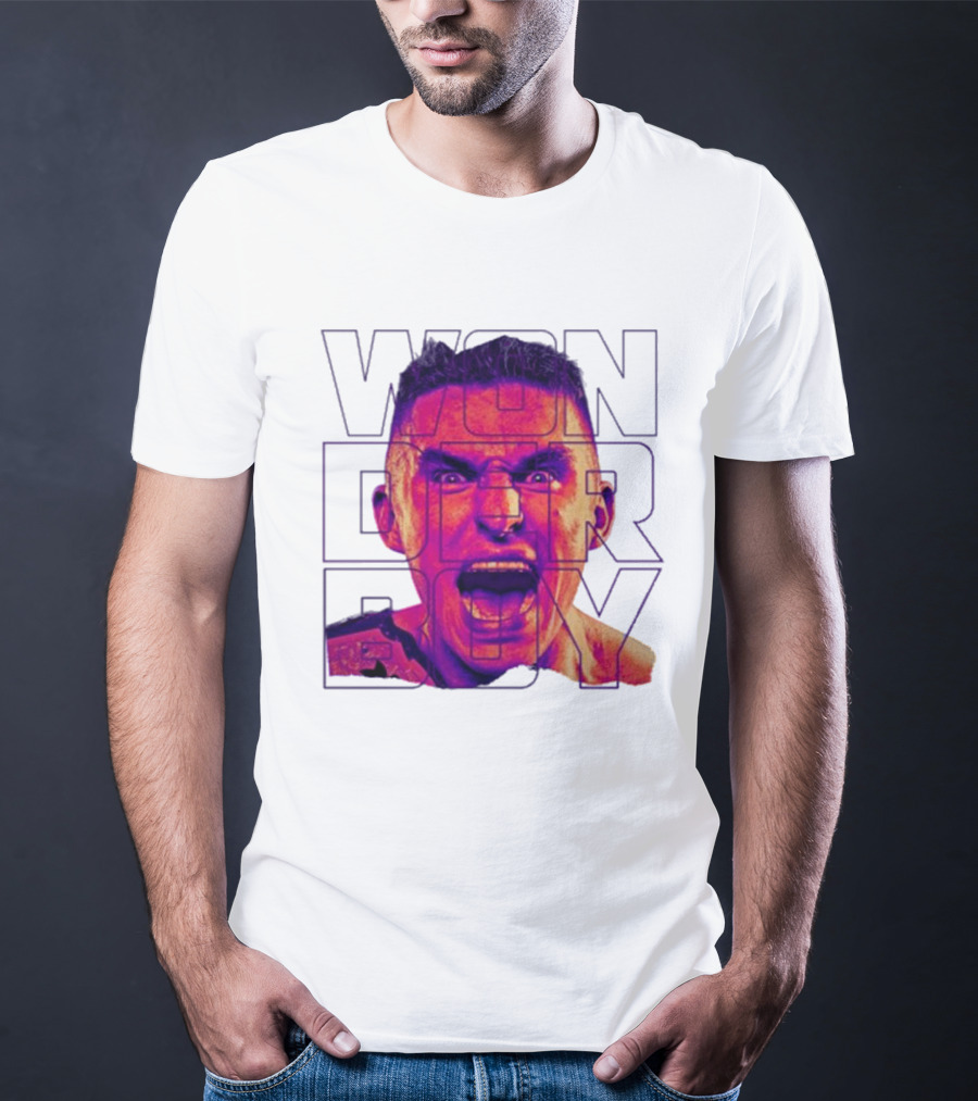 Wonderboy Brian Morris Deranged Bold Typography Expression T-Shirt