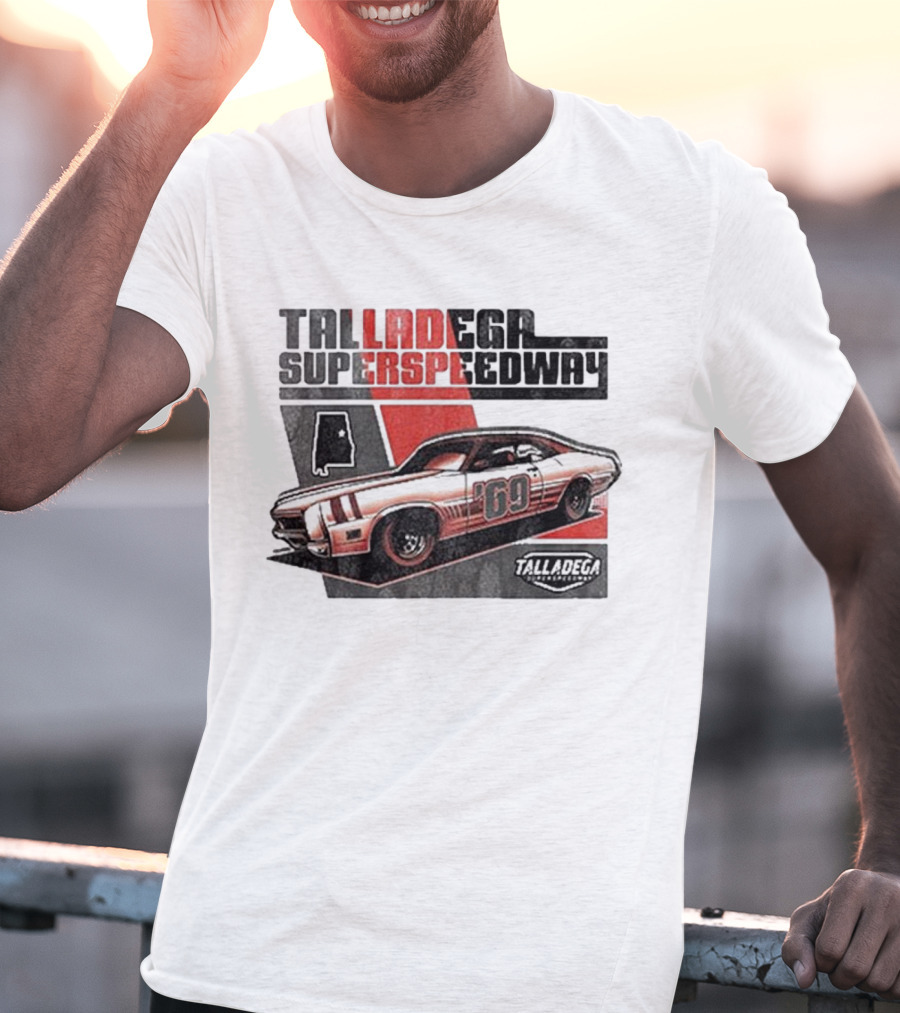 Talladega Superspeedway 69 Retro Racecar Design T-Shirt