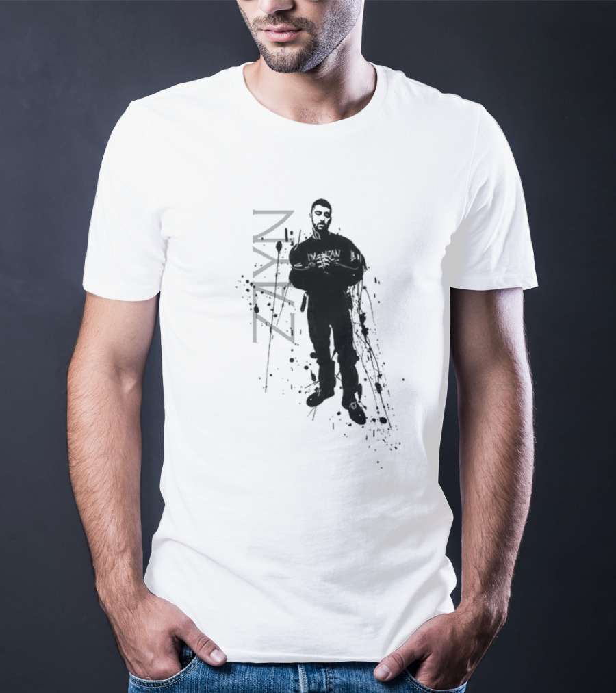 Zayn Splatter Style With Splash Silhouette And Name T-Shirt