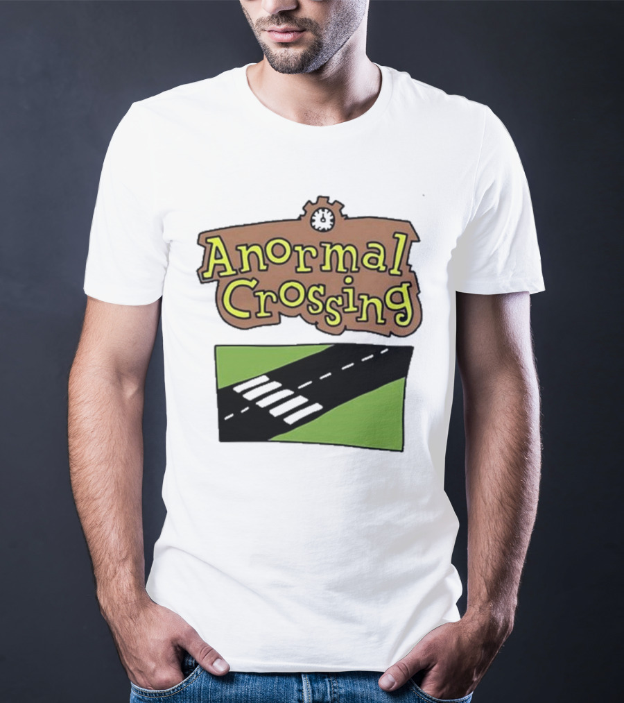 Anormal Crossing Zoe Bread Text And Z Shape Design T-Shirt