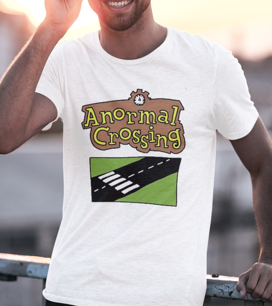 Anormal Crossing Zoe Bread Text And Z Shape Design T-Shirt