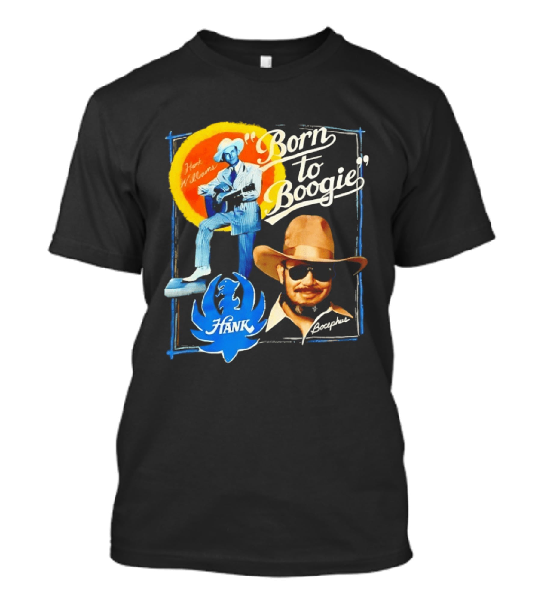 Hank Williams Bocephus Born To Boogie Music Legends T-Shirt