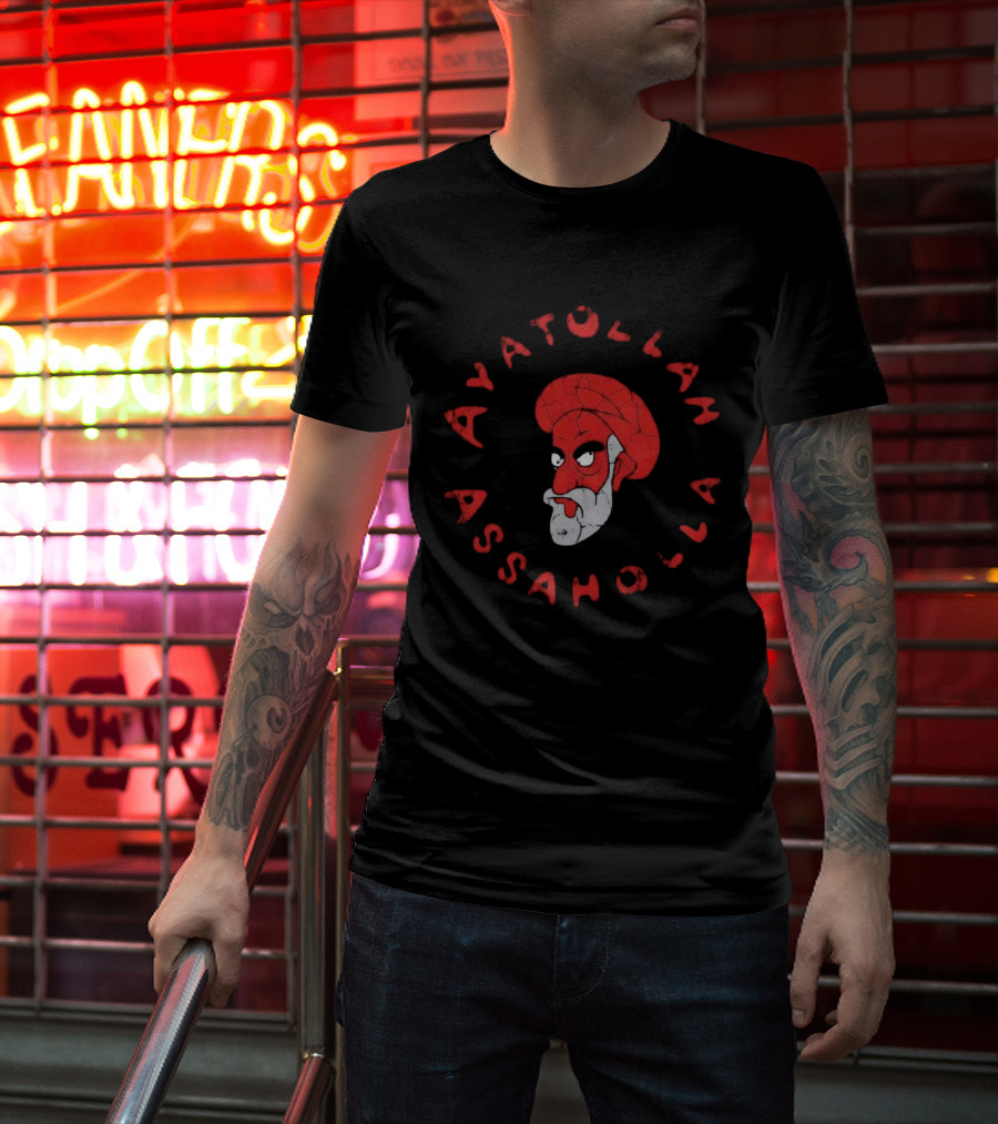 Ayatollah Assaholla Red Face T-Shirt