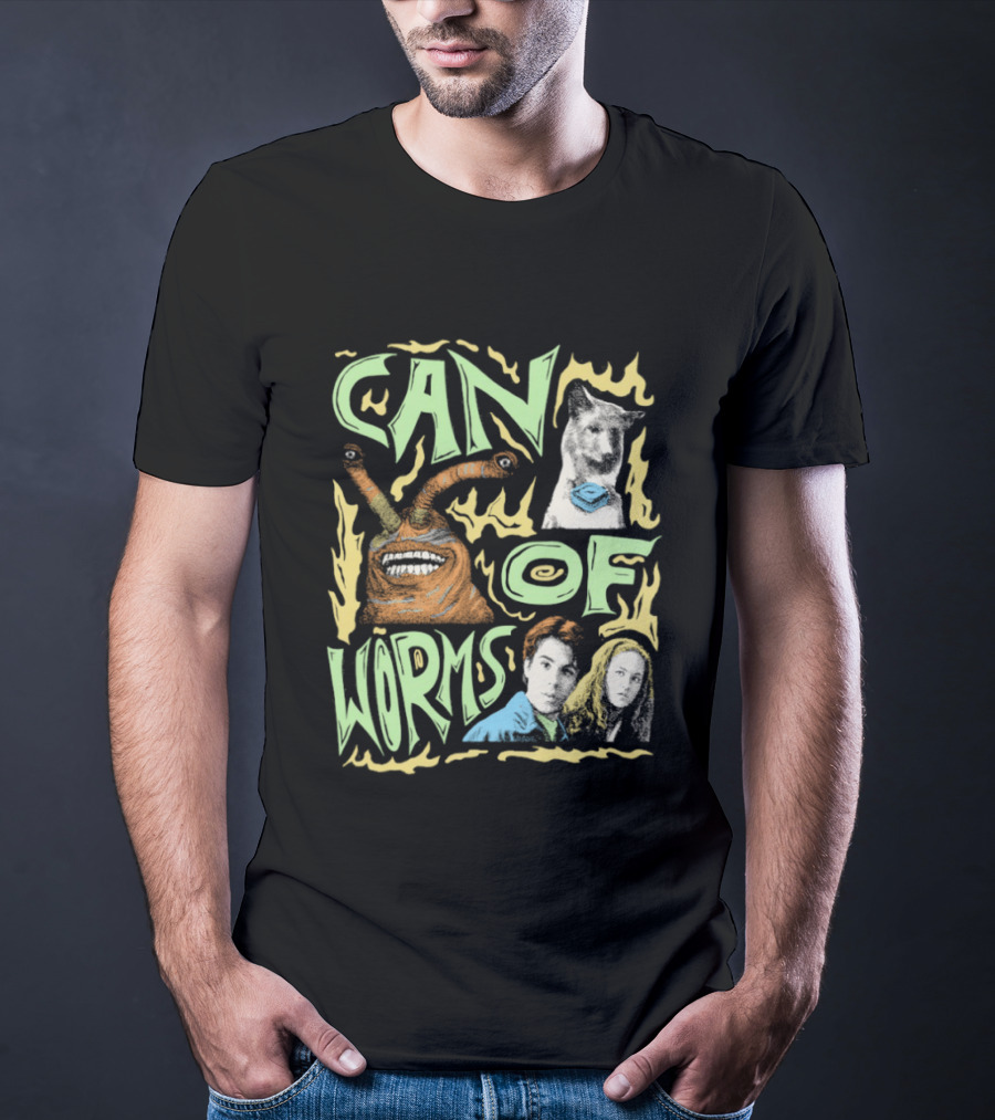 Can Of Worms Alien Dog Barnabus Movie Character Scene T-Shirt