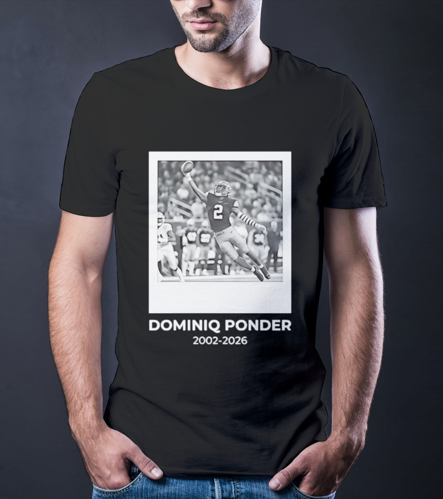 DOMINIQ PONDER 2002 2026 RIP Memory In Colorado Buffaloes Football T-Shirt