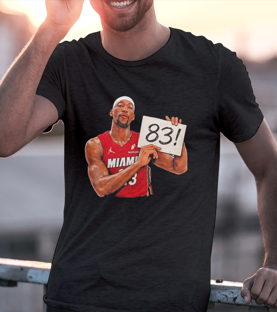 Bam Adebayo Miami Heat 83 Point Game Sign T-Shirt