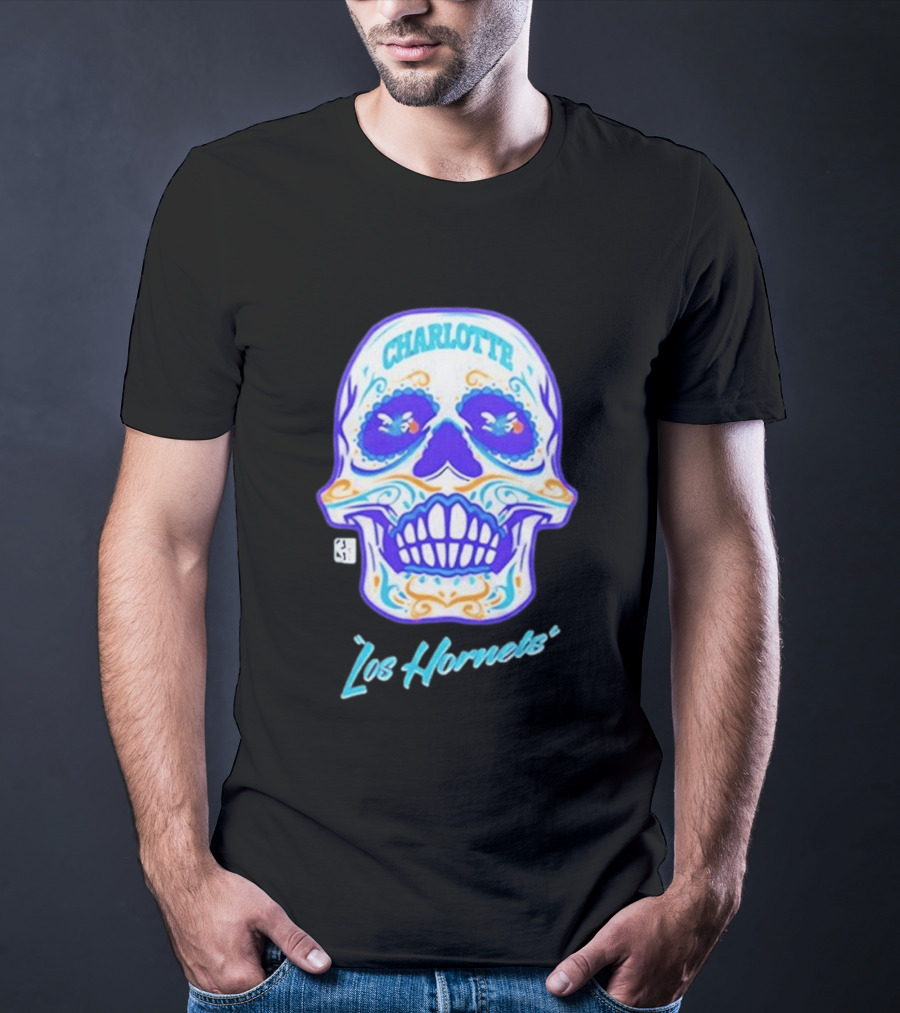 Charlotte Los Hornets Día De Los Muertos 2026 Celebration T-Shirt