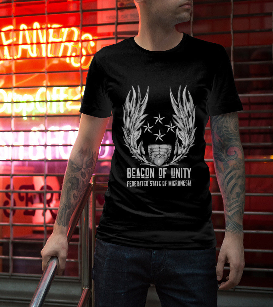 Beacon Of Unity Federated State Of Micronesia Four Stars Laurel T-Shirt