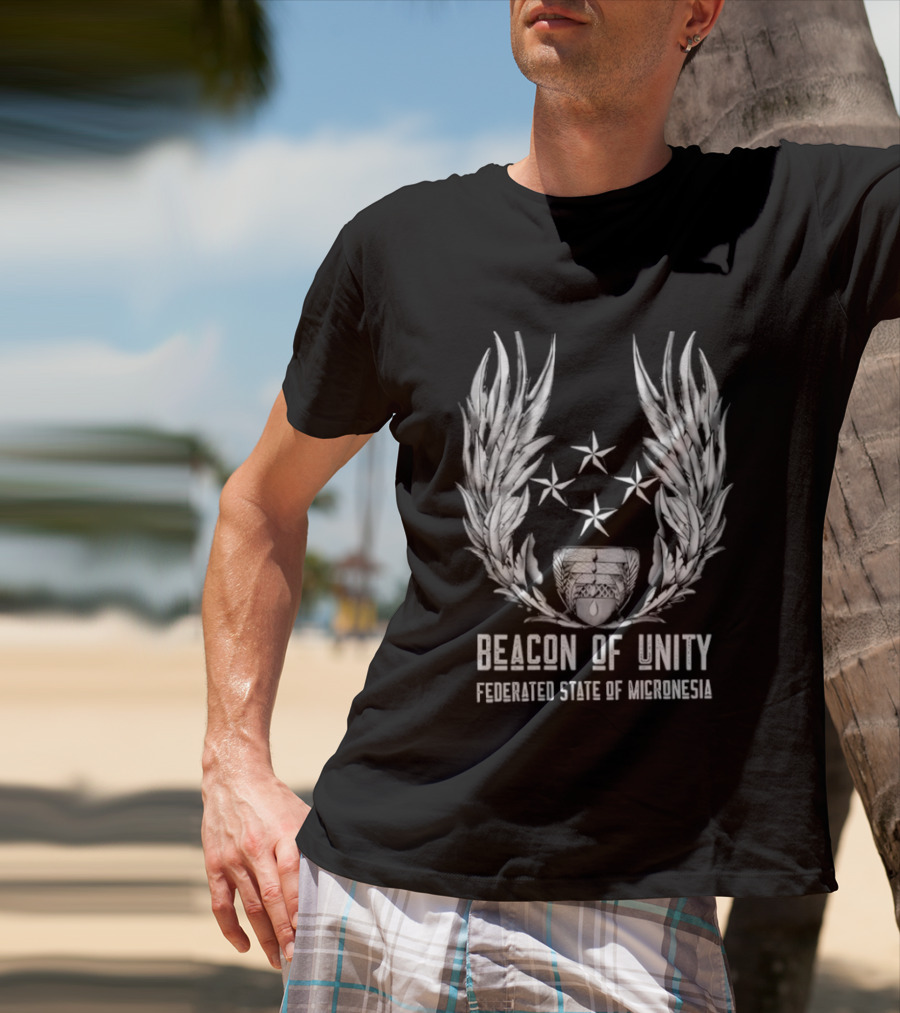 Beacon Of Unity Federated State Of Micronesia Four Stars Laurel T-Shirt