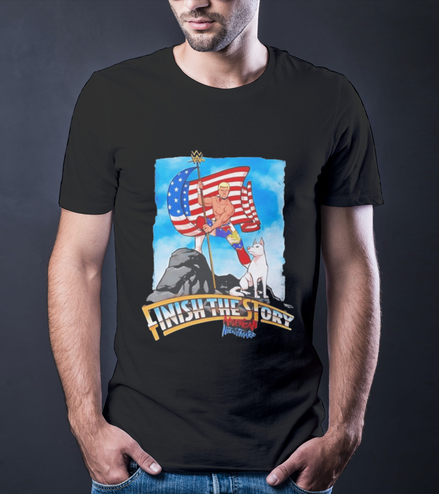 Cody Rhodes Finish The Story American Nightmare WWE Flag T-Shirt