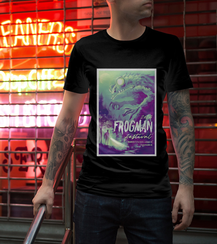2026 Frogman Festival Loveland OH March 7 At The Oasis T-Shirt