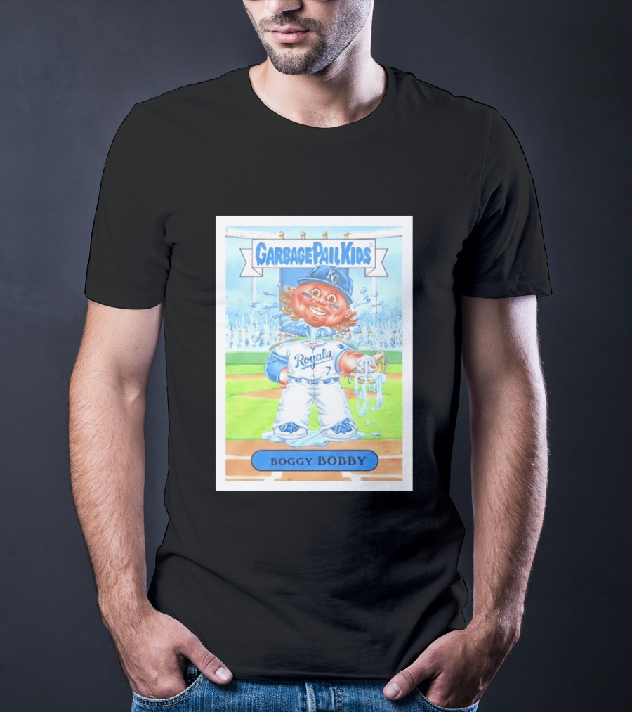 Garbage Pail Kids Boggy Bobby Royals KC Baseball Card T-Shirt