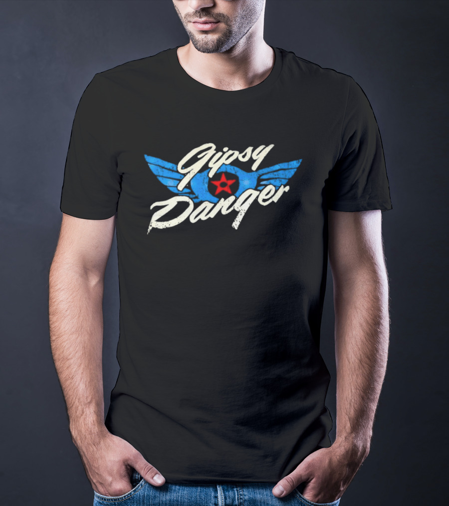 Gipsy Danger Blue Wings Red Star T-Shirt