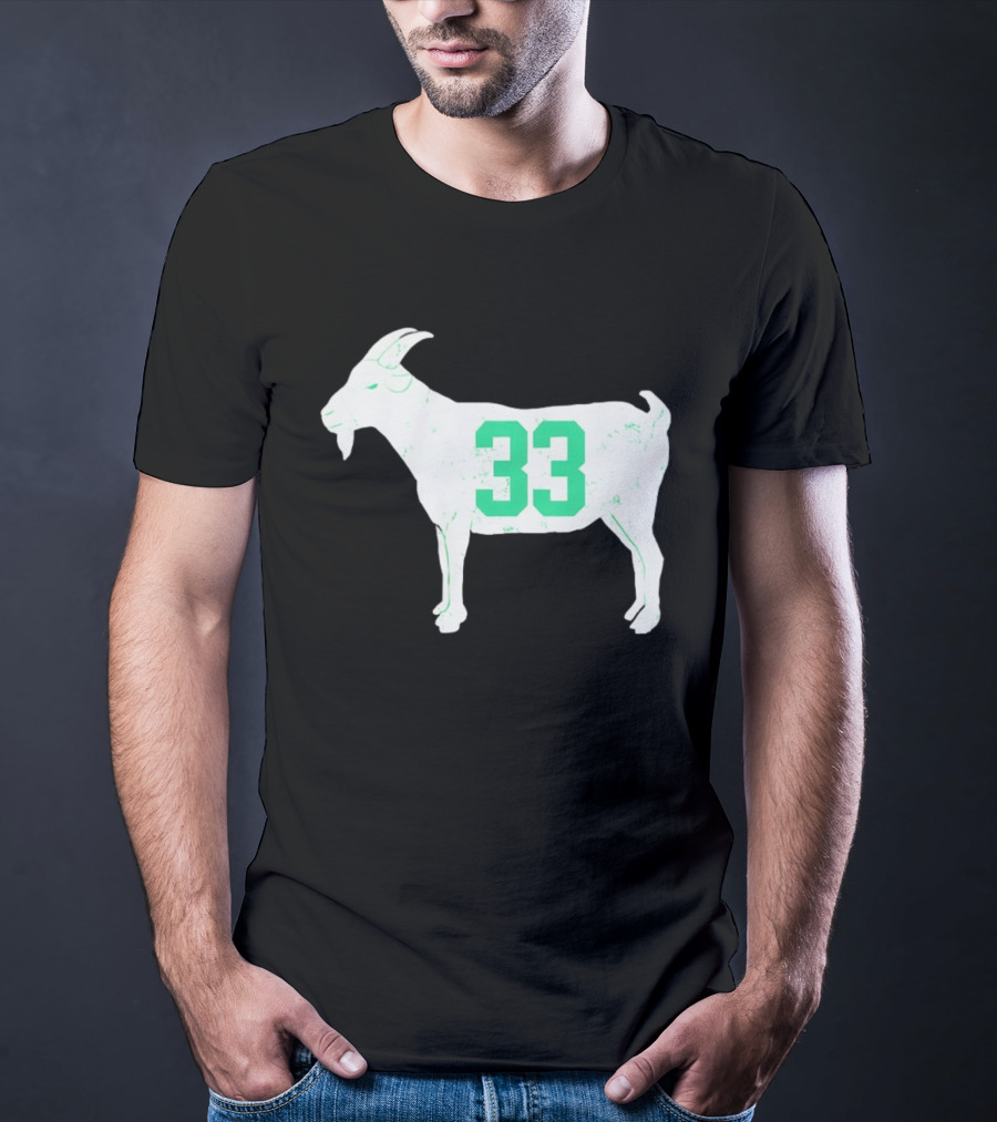 Larry Bird Goat 33 Boston Celtics St Patrick's Day Basketball T-Shirt