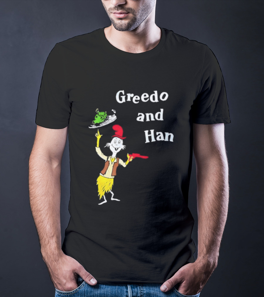 Greedo And Han Dr Seuss Blaster T-Shirt