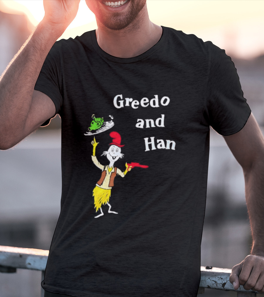 Greedo And Han Dr Seuss Blaster T-Shirt