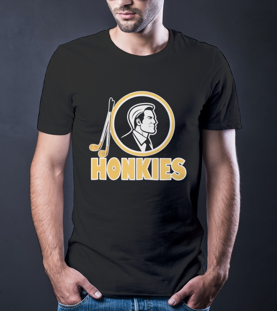 Honkies Washington Commander Golf Icon Circular Motif T-Shirt