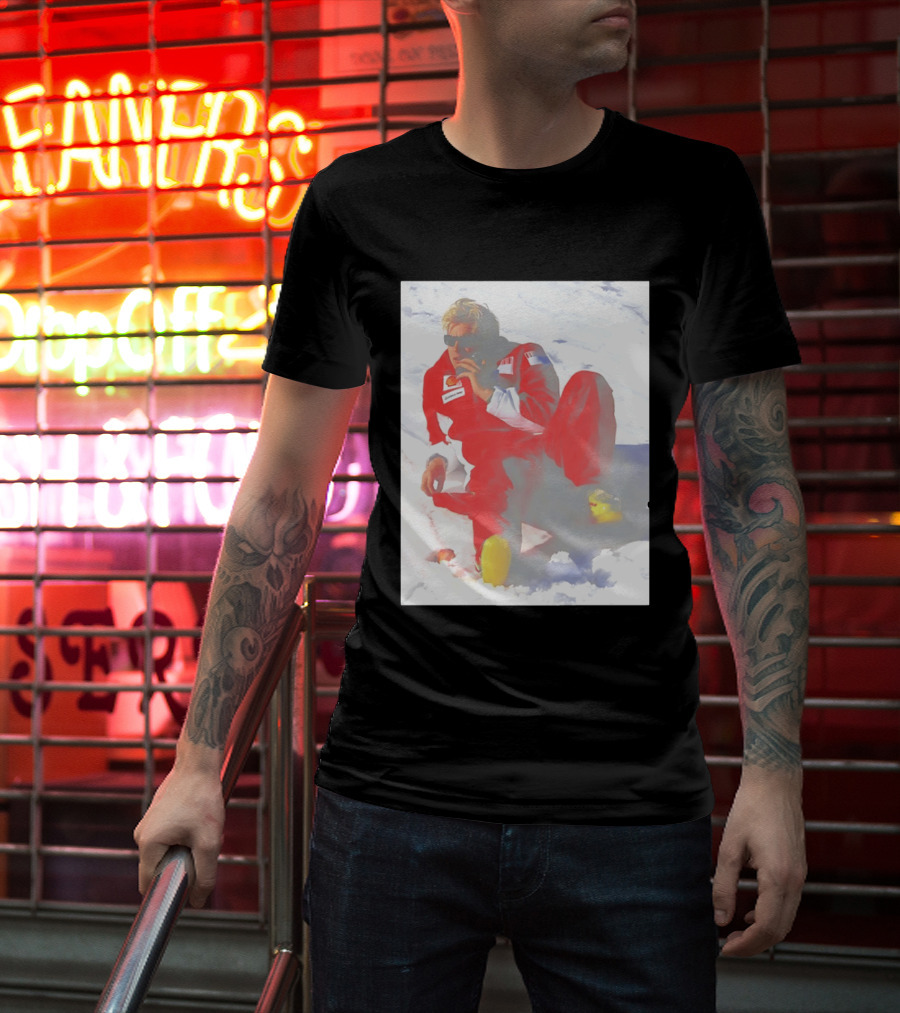 Ice Man Kimi Raikkonen F1 Ferrari Team Racing Legend T-Shirt