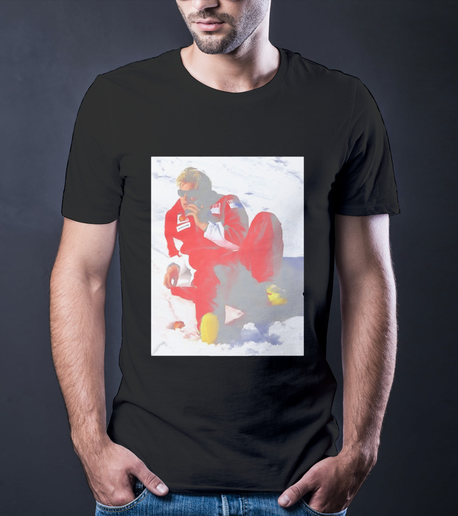 Ice Man Kimi Raikkonen F1 Ferrari Team Racing Legend T-Shirt