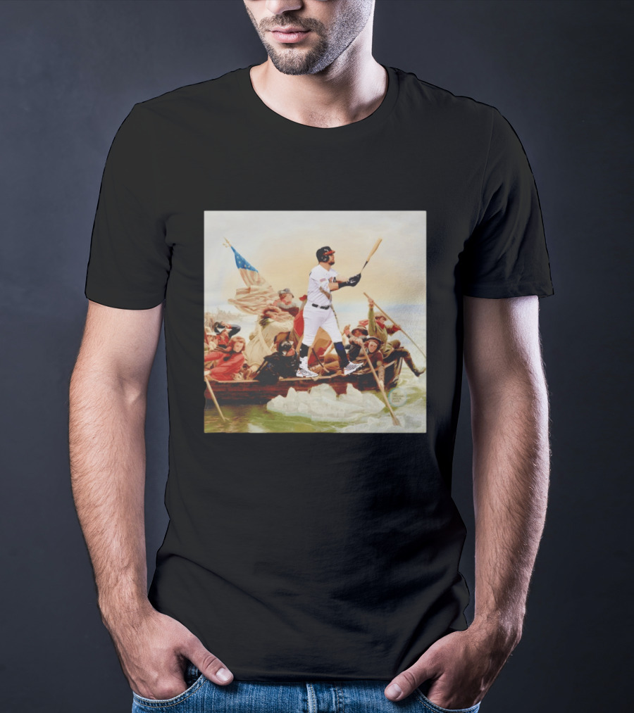 Kyle Schwarber USA Baseball Team Washington Crossing The Delaware T-Shirt