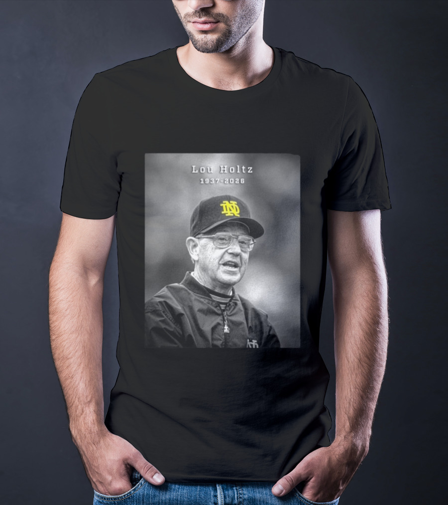 Lou Holtz Notre Dame Coach 1937 2026 Iconic Legacy T-Shirt