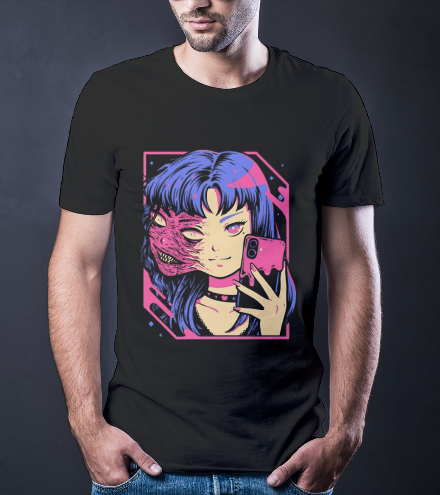 Love Me To Death Again Anime Zombie Aesthetic Pastel Goth T-Shirt