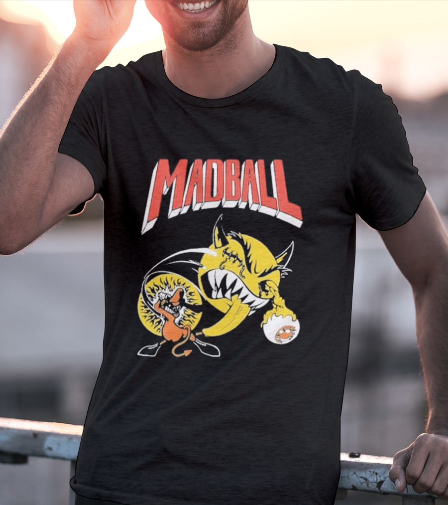 Madball South America Tour March 2026 Yellow Angry Character With Baseball Bat T-Shirt