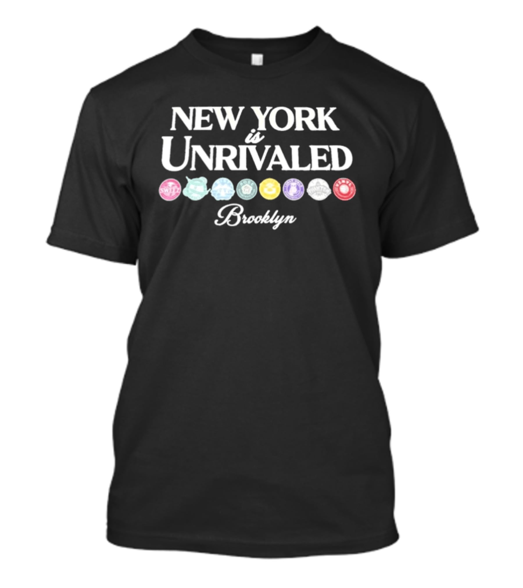 New York Is Unrivaled Brooklyn Sweet Themed Circles T-Shirt