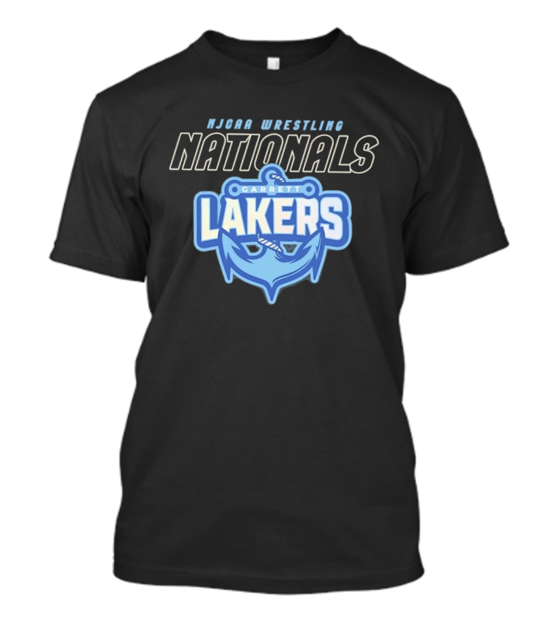 NJCAA Wrestling Nationals Garrett Lakers Anchor T-Shirt