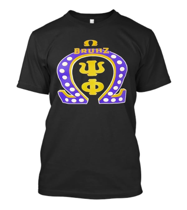 Omega Psi Phi Bruhz Greek Letters T-Shirt