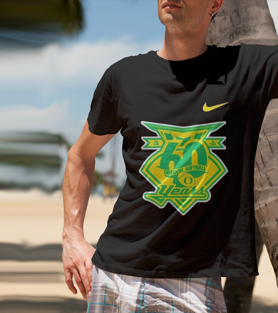 Nike Oregon Softball 60 Years Anniversary T-Shirt