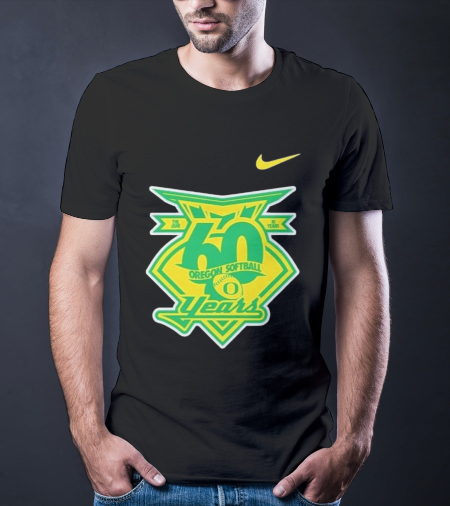 Nike Oregon Softball 60 Years Anniversary T-Shirt