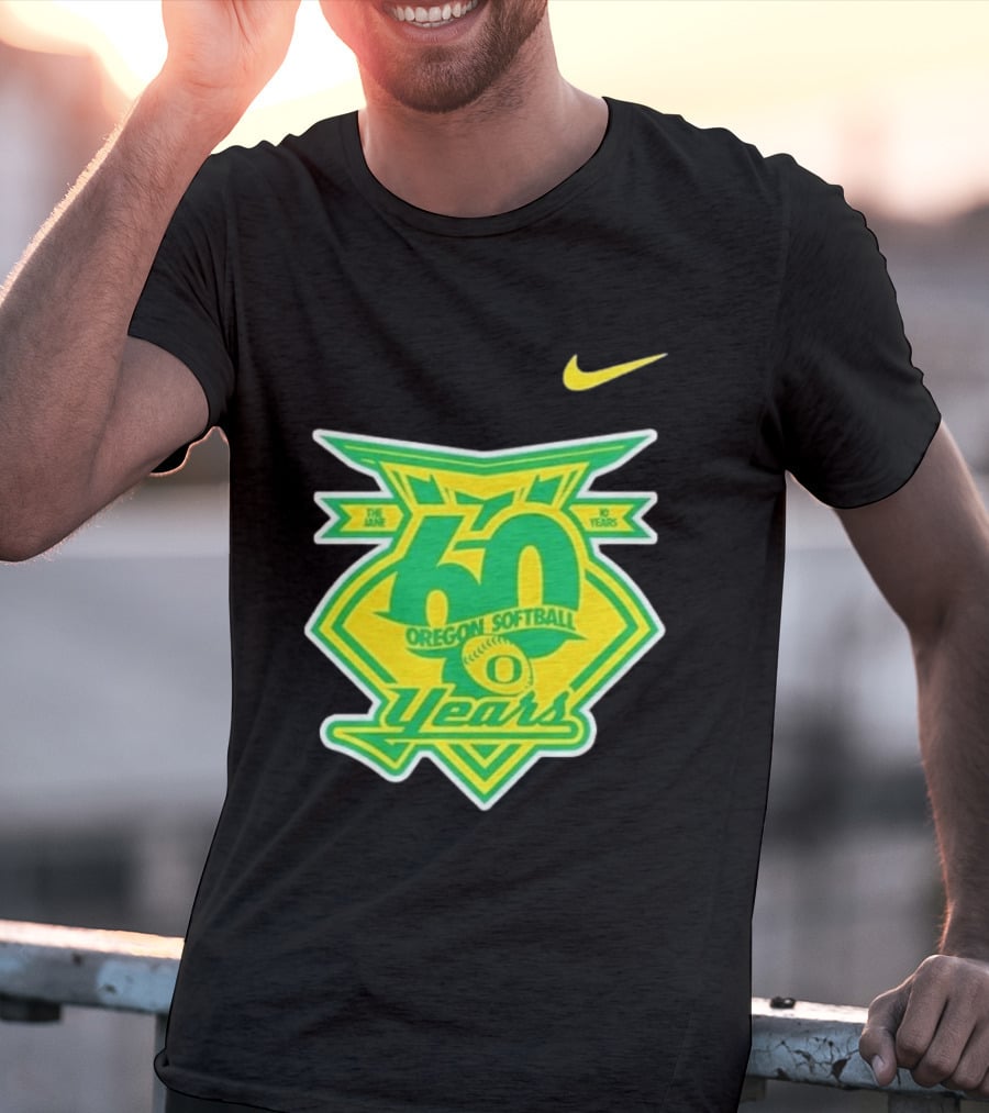 Nike Oregon Softball 60 Years Anniversary T-Shirt