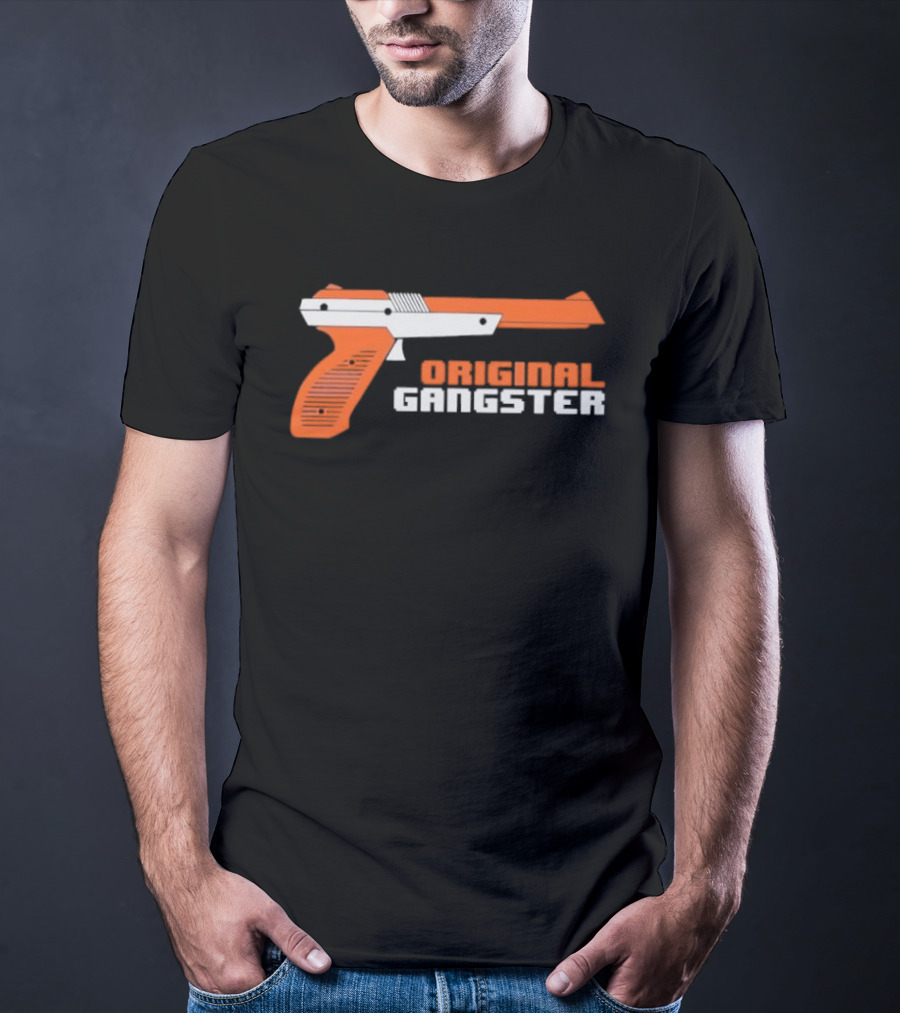 Original Gangster Orange Video Game Zapper Gun T-Shirt