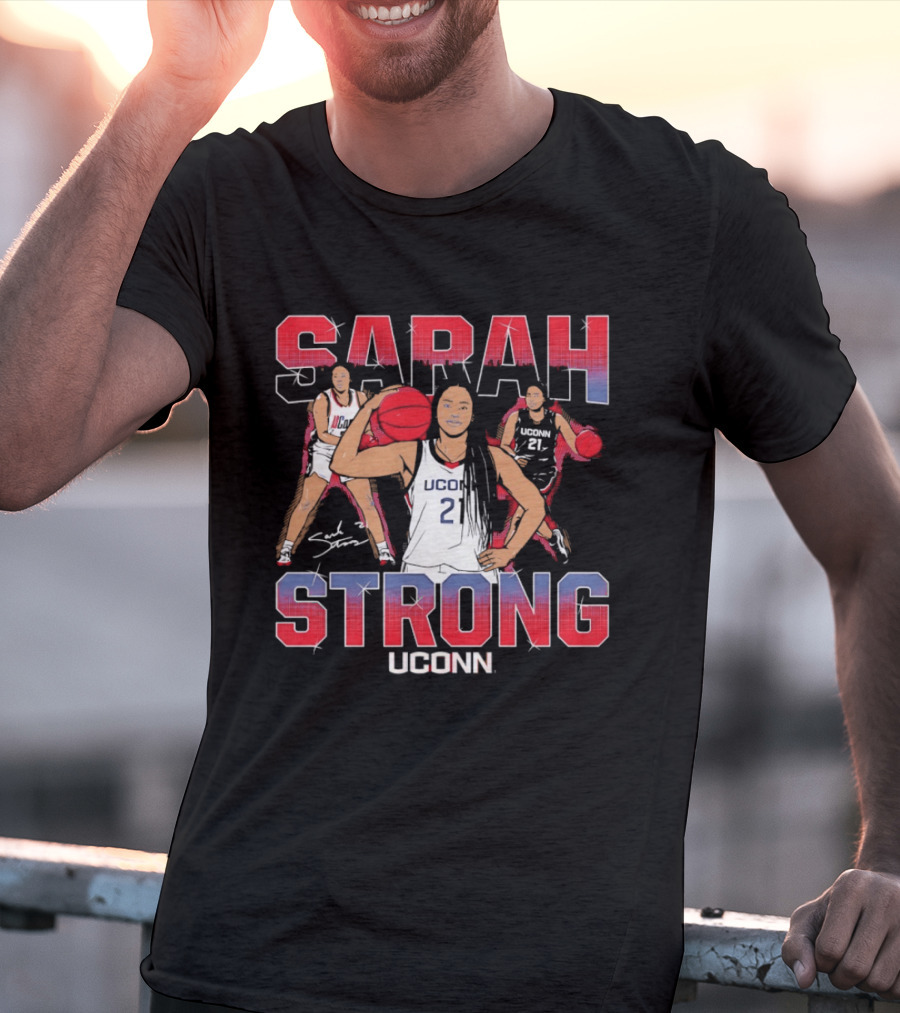 UConn Huskies Sarah Strong Basketball Player T-Shirt