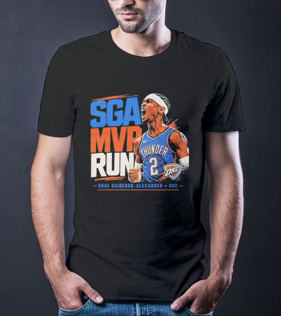 SGA MVP Run Shai Gilgeous Alexander OKC Thunder 2 T-Shirt