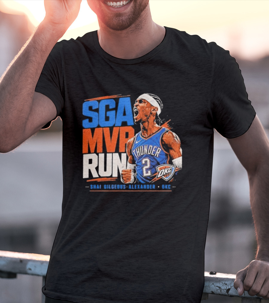 SGA MVP Run Shai Gilgeous Alexander OKC Thunder 2 T-Shirt