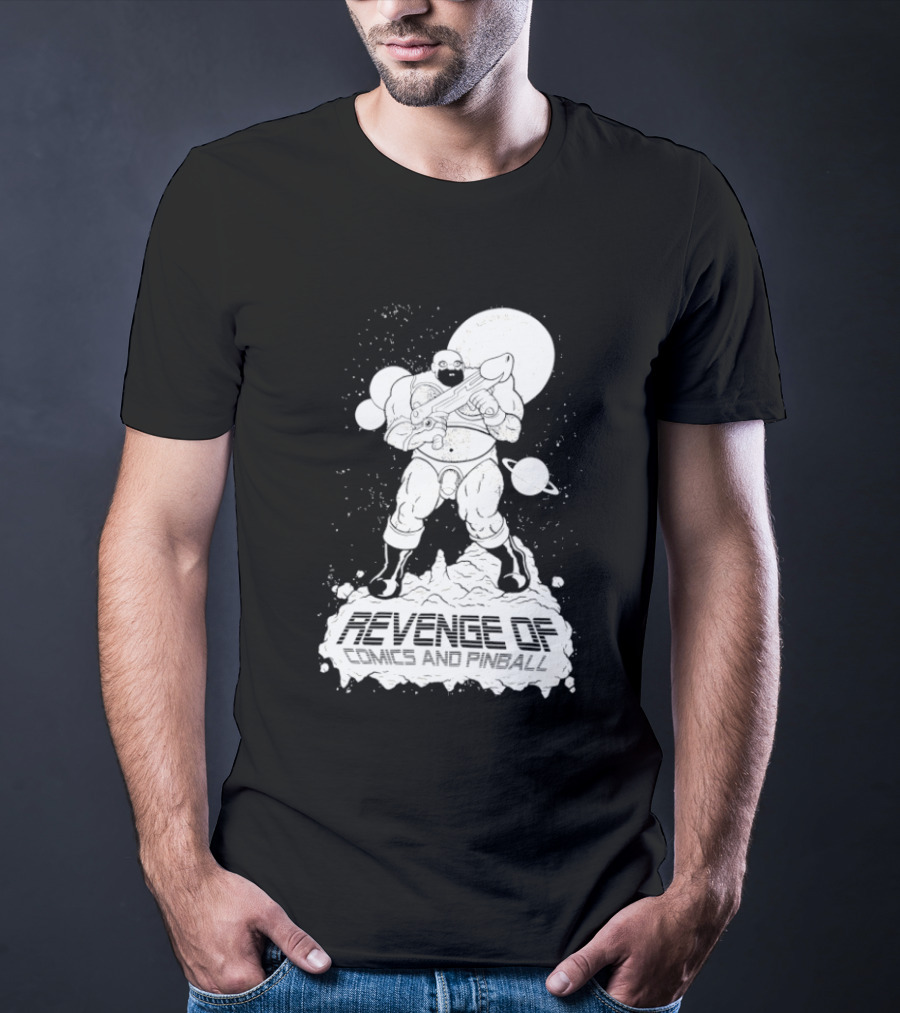 Revenge Of Comics And Pinball Spacesuit Cosmic Warrior Planet Battle T-Shirt