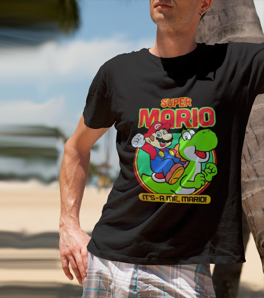 Super Mario Yoshi It's A Me Mario Nostalgic Adventure T-Shirt