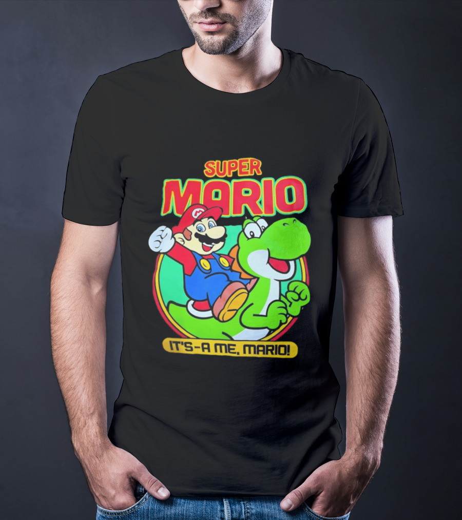 Super Mario Yoshi It's A Me Mario Nostalgic Adventure T-Shirt